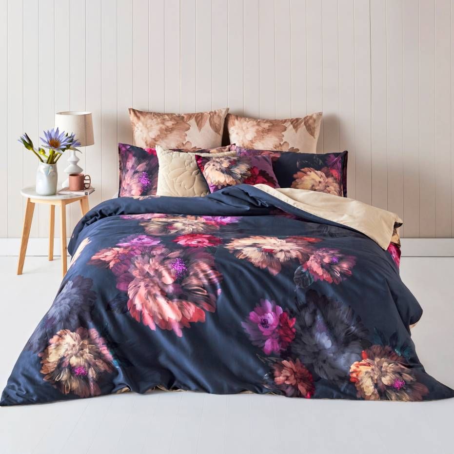 BAMBOO Navy Blue Ensemble housse de couette (très grand lit