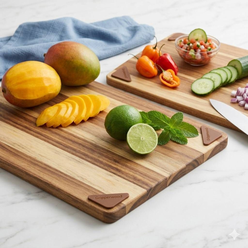 Architec GRIPPER™ Acacia Cutting Boards, Set of 2