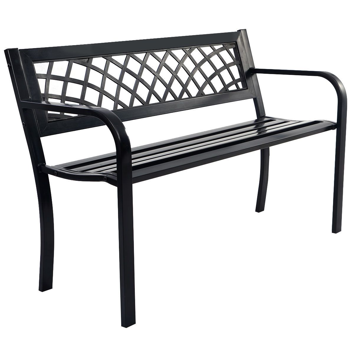 Banc de terrasse, structure en acier pour l'extérieur
