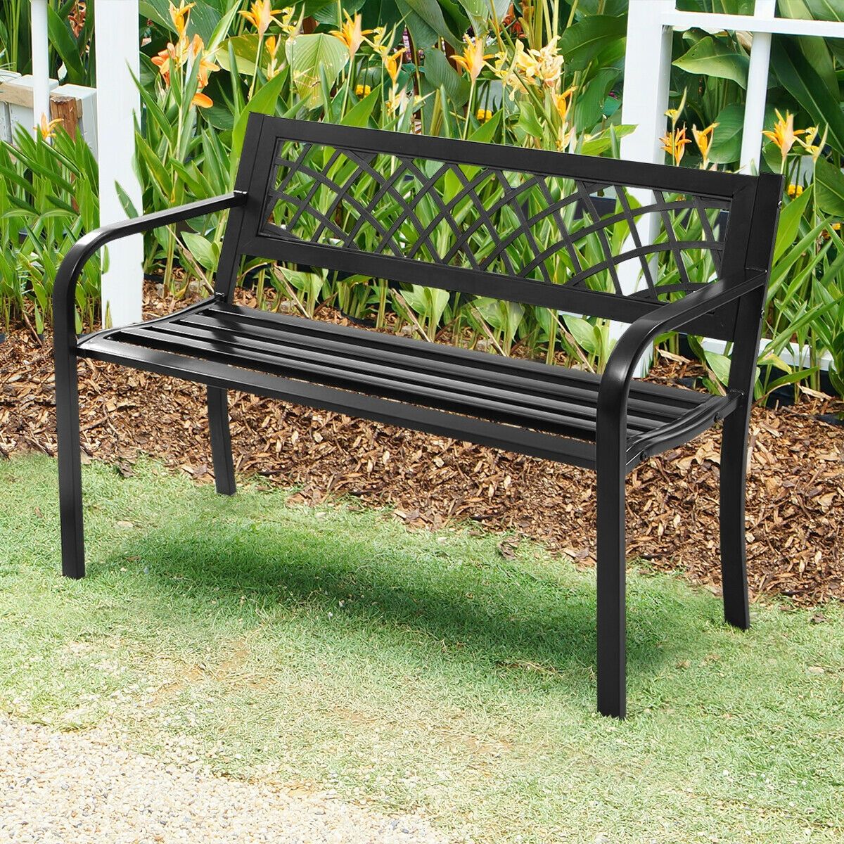 Bench Deck, Steel Frame for outdoor