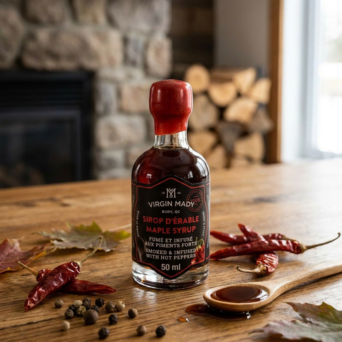 Smoked and Spicy Maple Syrup - 50ml