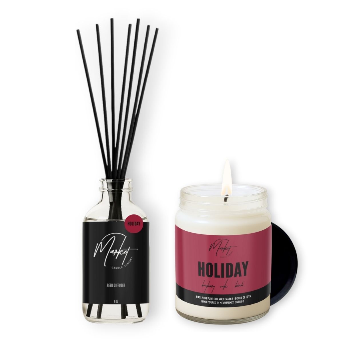 Holiday candle and reed - Duo