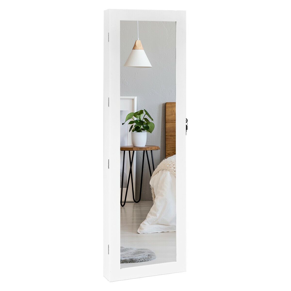 Armoire à bijoux verrouillable, éclairage LED