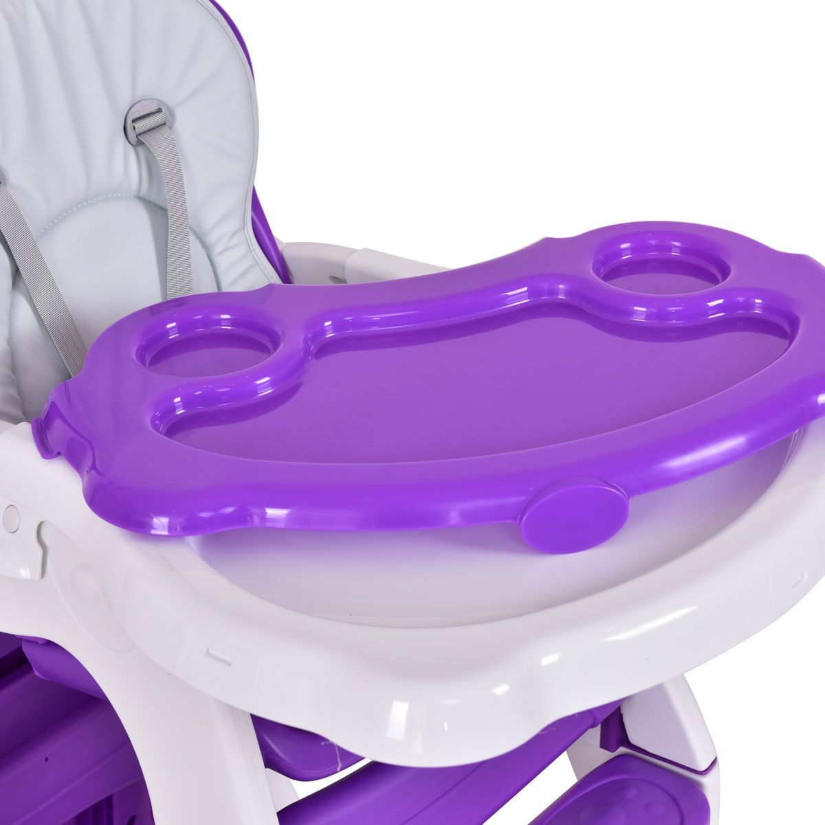 Chaise haute convertible 3 en 1, table de jeu