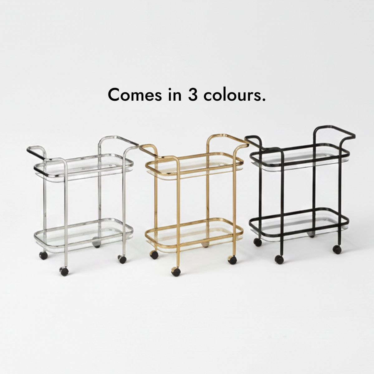 Serena Bar Cart - Black