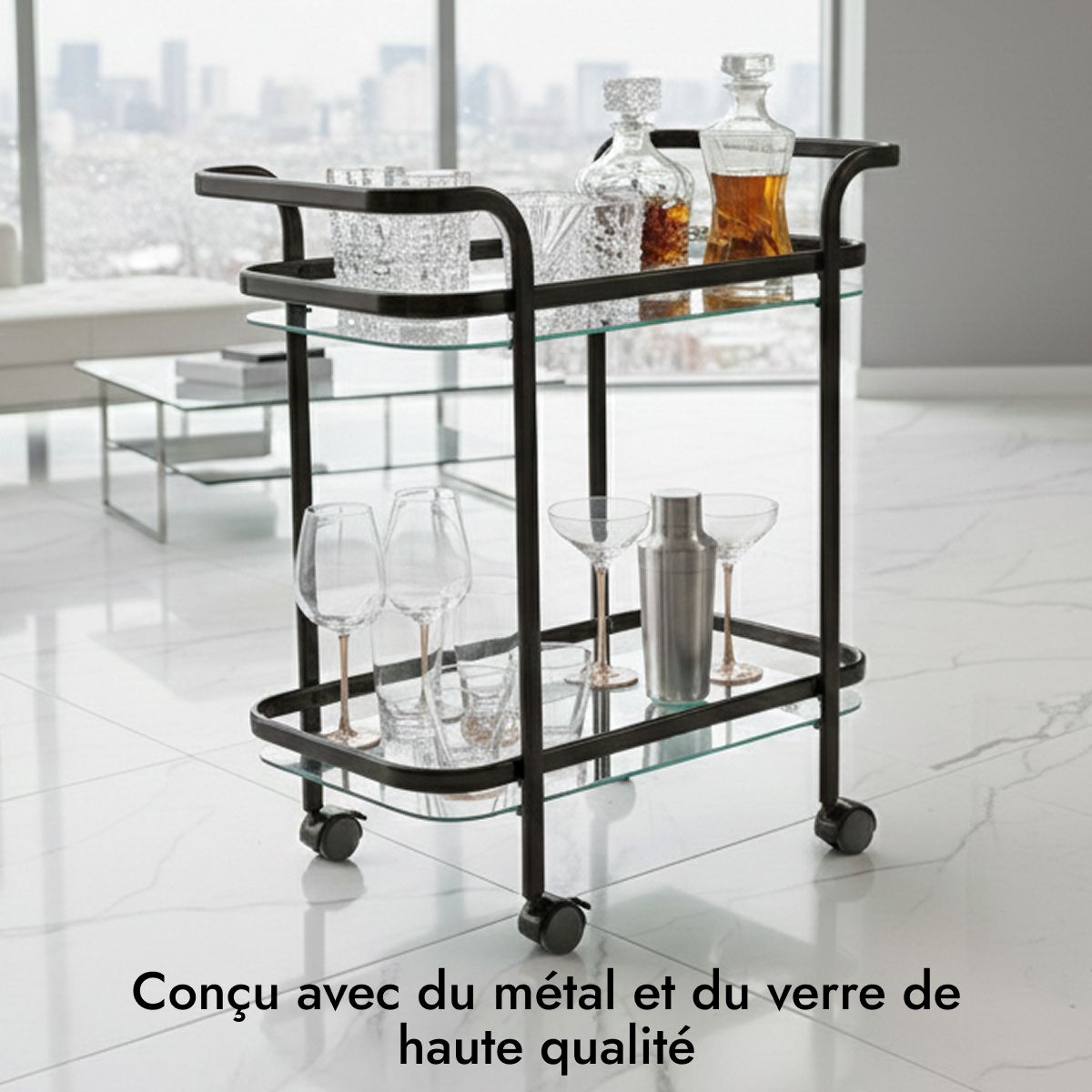 Desserte « Serena » - Noire