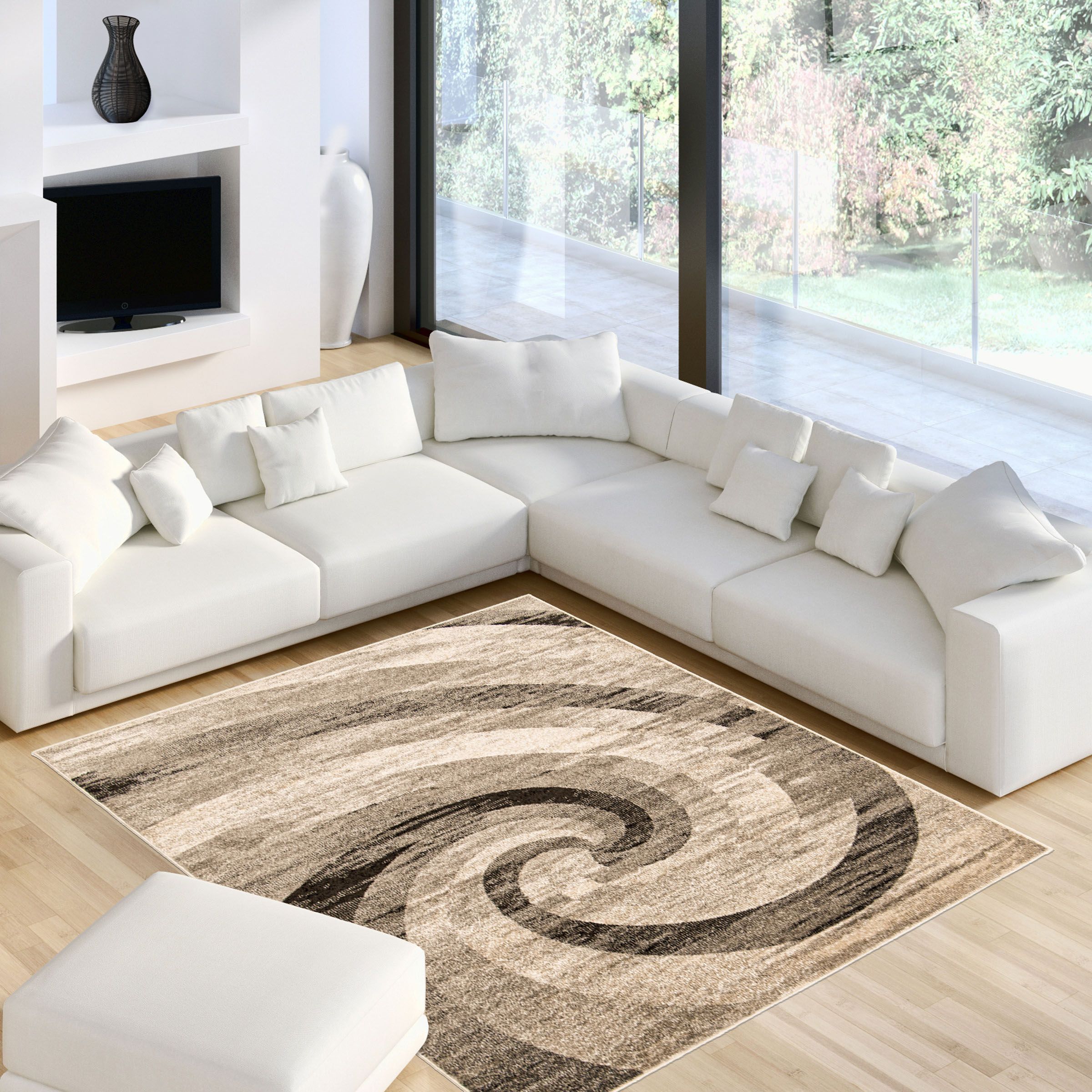 Tapis Mirage ivoire/Brun