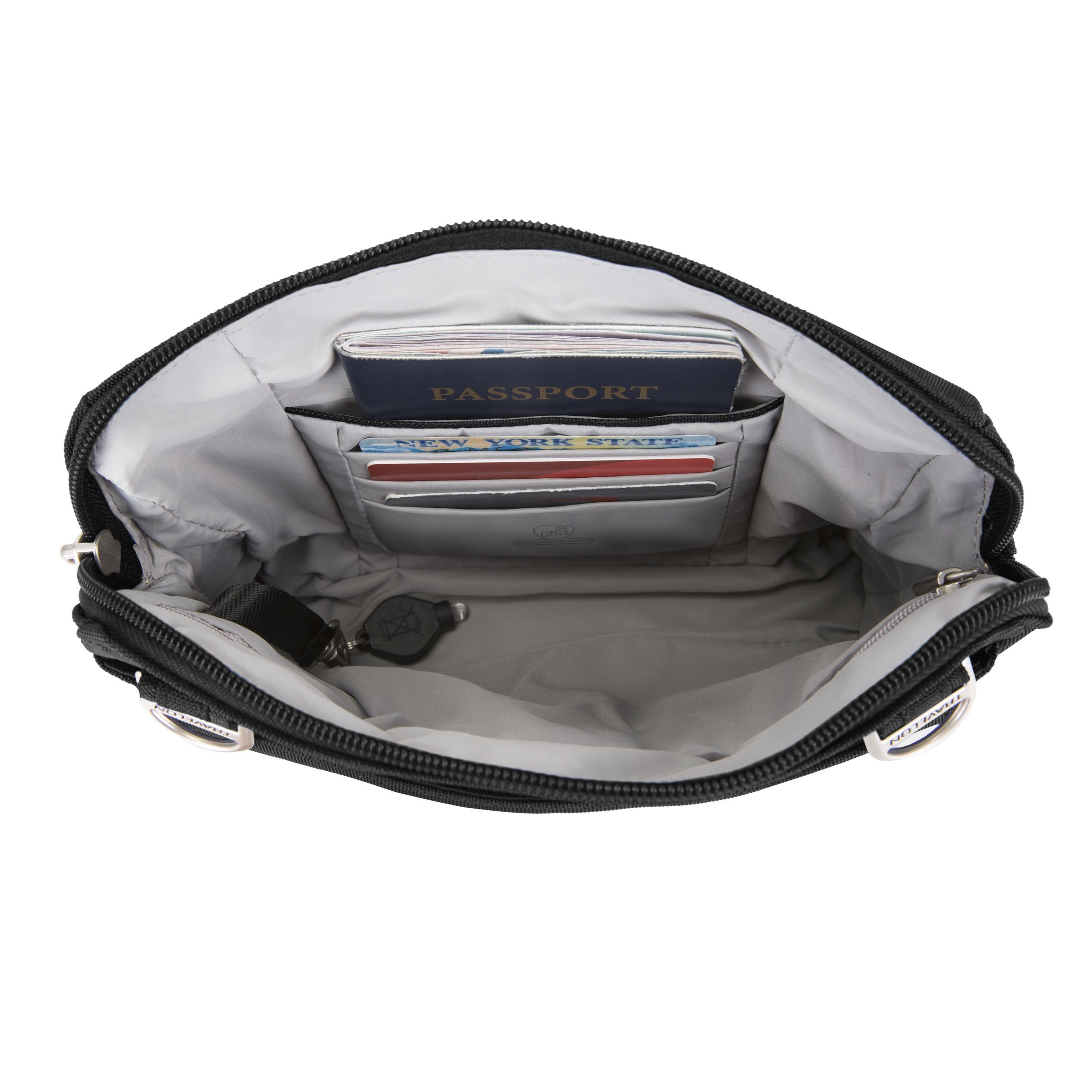 Travelon Anti-Theft Classic Convertible Crossbody And Waist Pack - Black