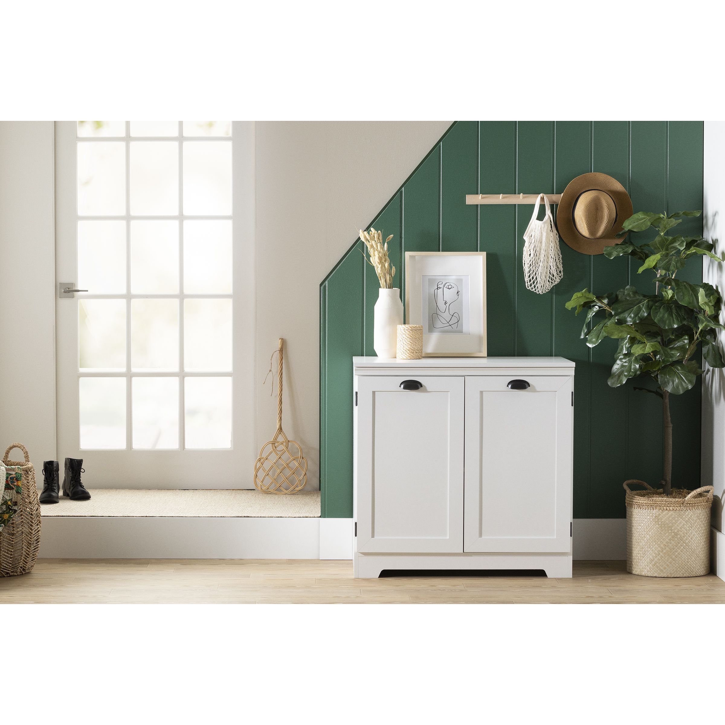 Passion 2-Door Storage Cabinet Pure White