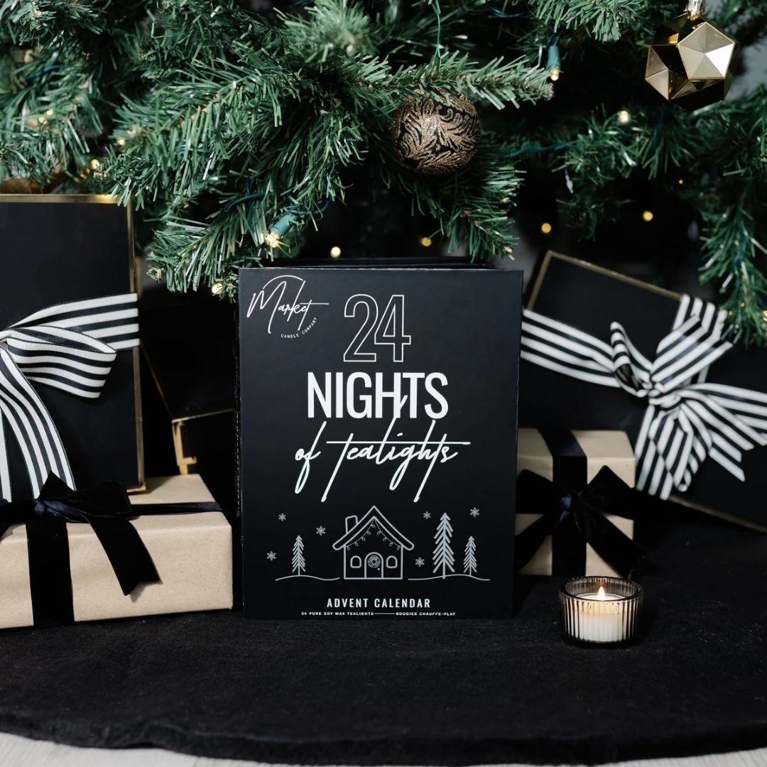 Calendrier de l’avent bougies chauffe-plat