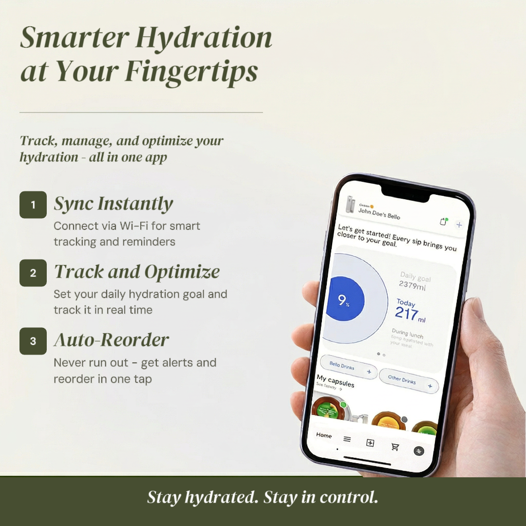 Bello Home Discovery Pack — Countertop Water Filtration & Flavor Infusion Machine