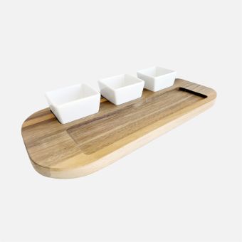 Plateau de service | 30x22cm | acier inoxydable | Ovale - HorecaTraders