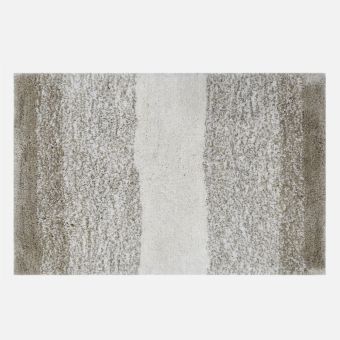 Grand Tapis En Véritable Peau De Vache Gris Et Blanc – 16/20 Sq/ft – Moderne
