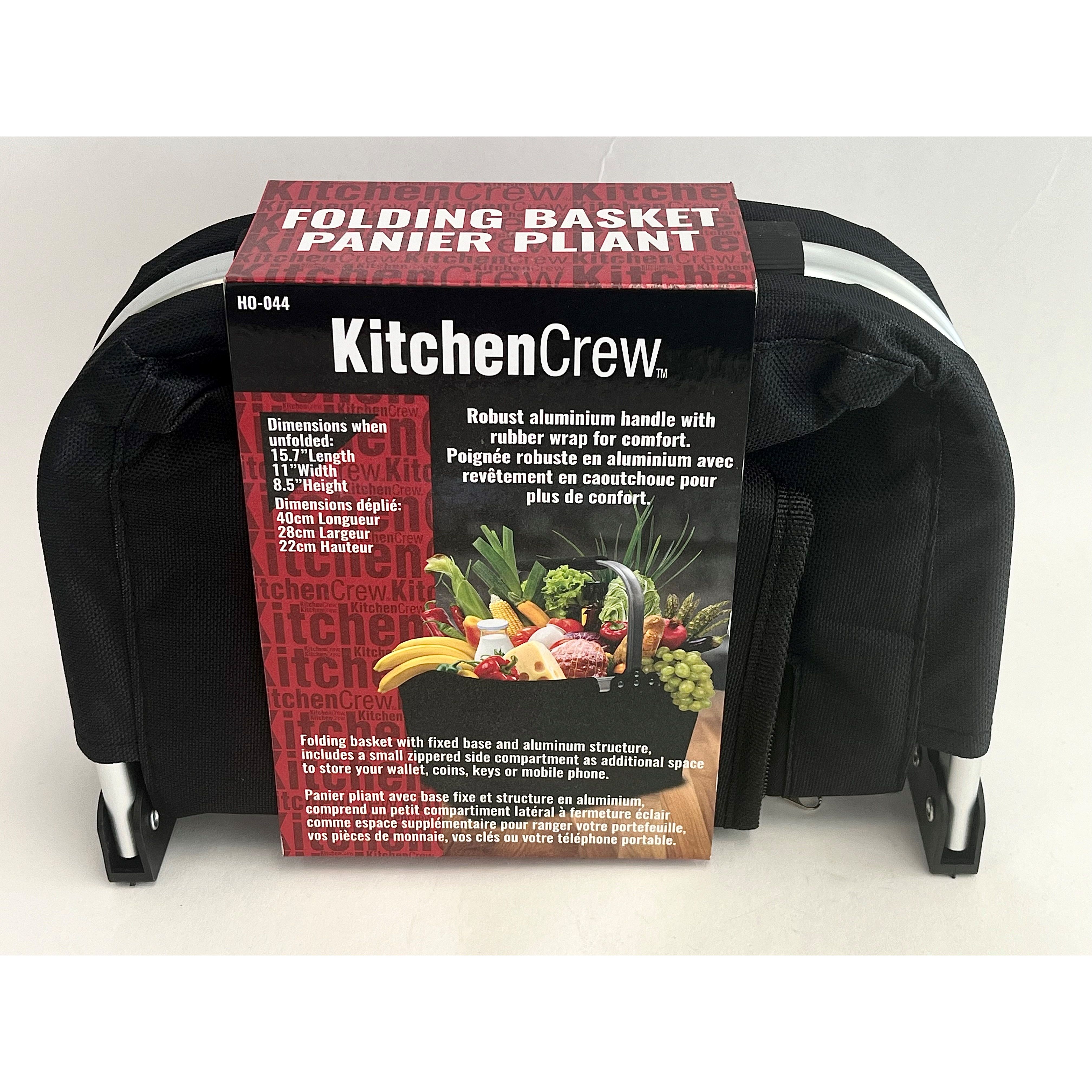 Panier pliant avec une structure en aluminium