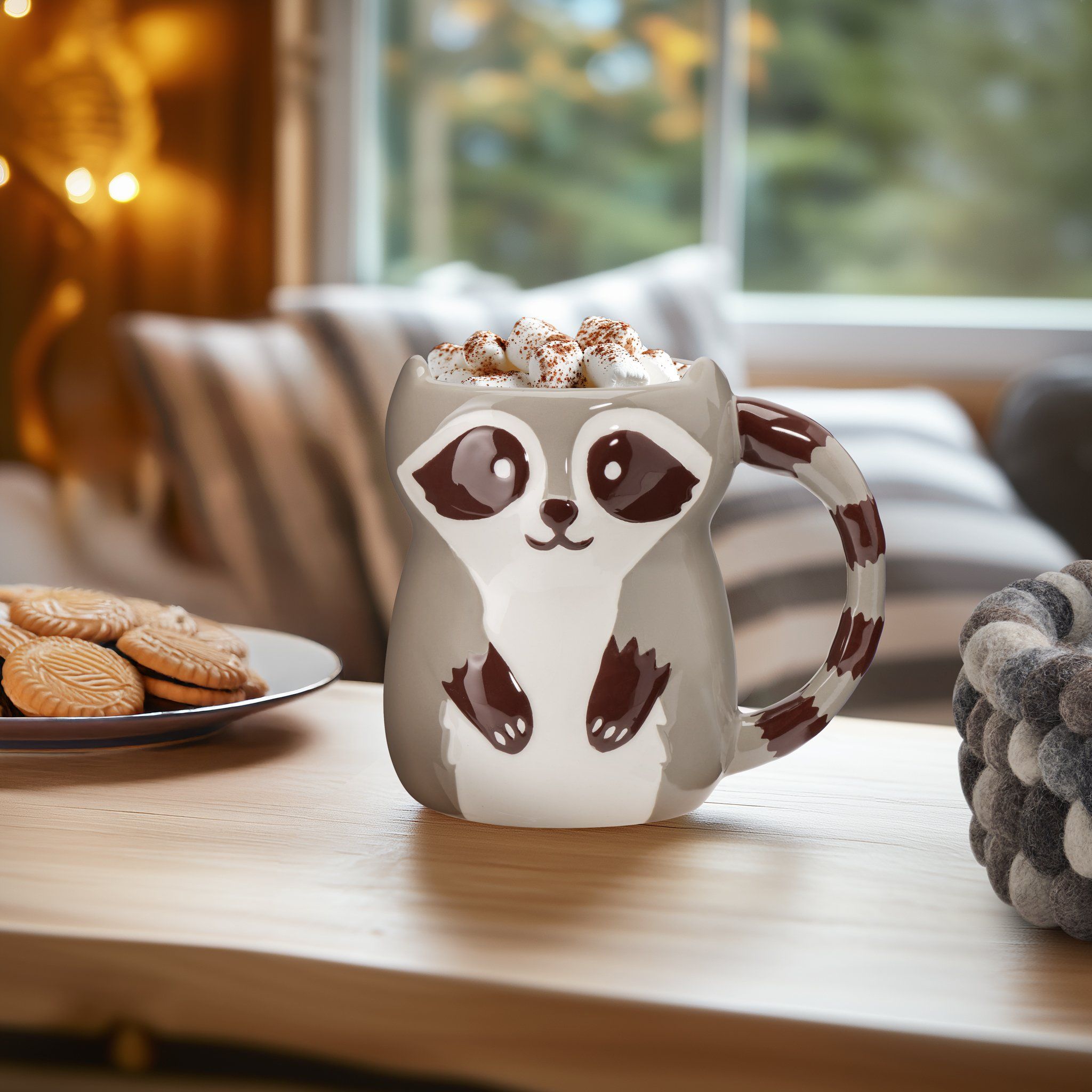 Woodland Racoon Mug - 500 ml