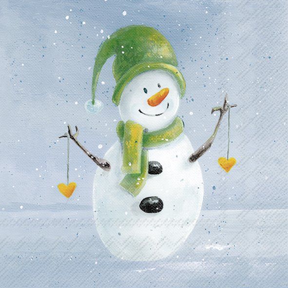 Luncheon Napkins, Pack of 20 - Frosty in the Snow