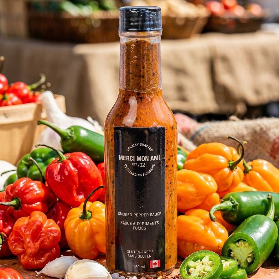 Merci Mon Ami Sauce aux Piments Fumés - 150ml