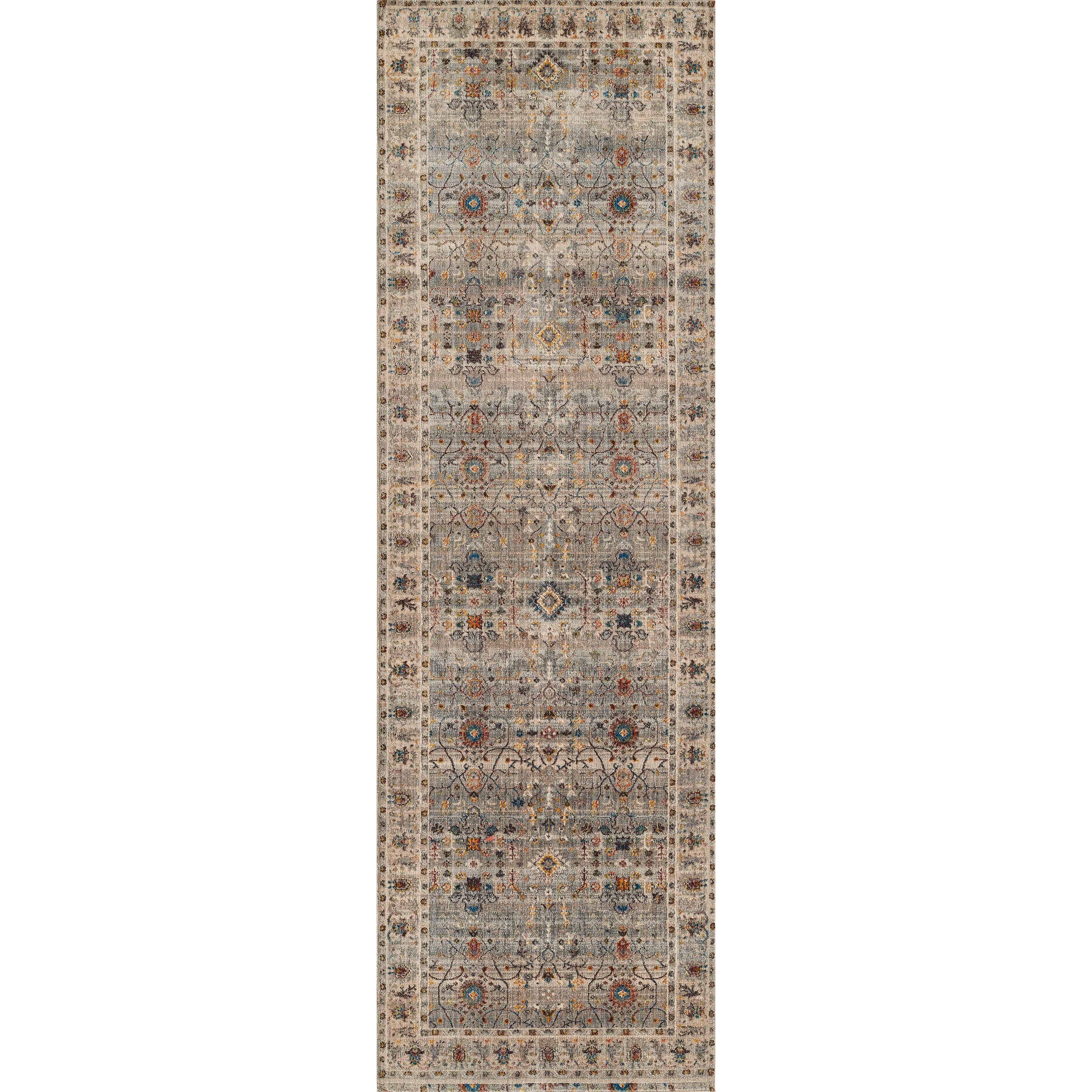 Zaina Traditional Area Rug - Grey