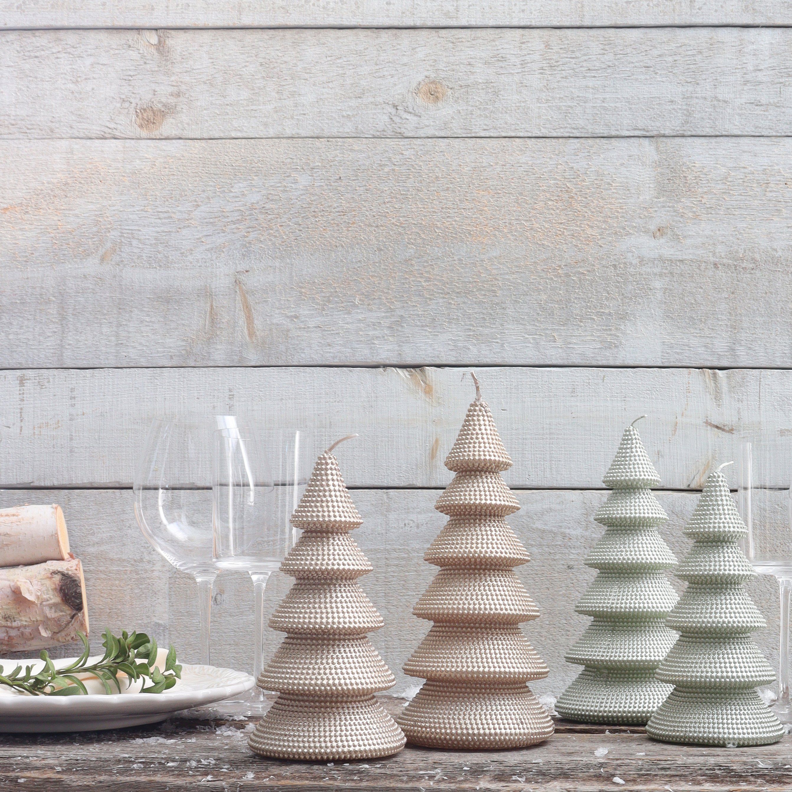 Ornement Bougie en forme d'arbre, grand - Vert