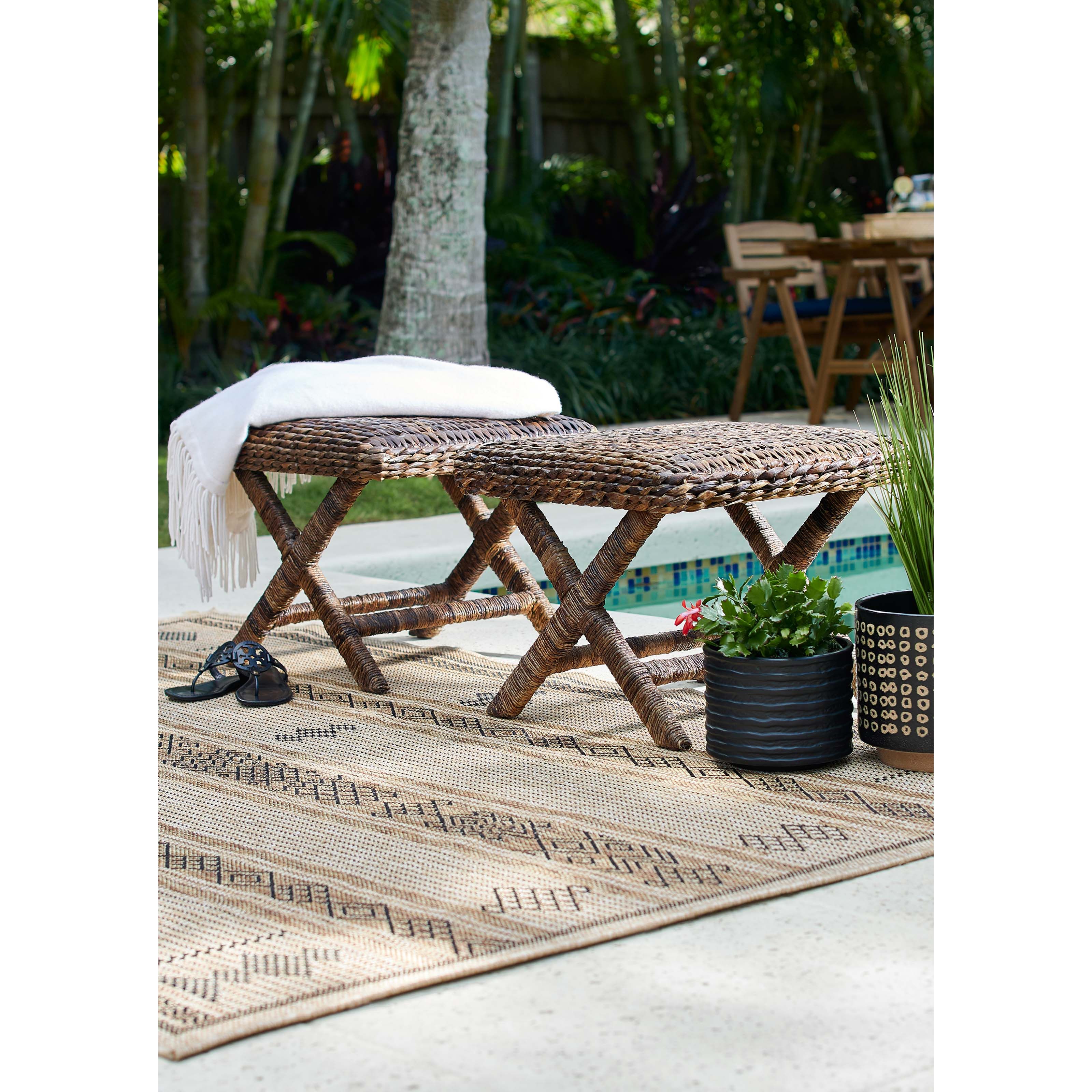 Tapis transitionnel Elow- - Naturel