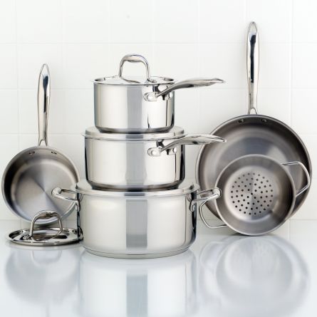 Berglander Ustensile de Cuisine en Acier Inoxydable 7 pièces avec 1