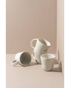 Set of 4 Osun Coffee Mugs 10 oz - Matte White