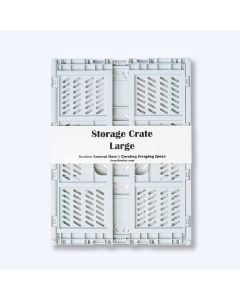 Ensemble de 4 grandes caisses pliantes - Blanc cassé