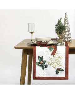 Clarette Poinsettia Runner