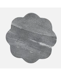 Scallop Marble Coaster Charcoal by Maxwell & Williams