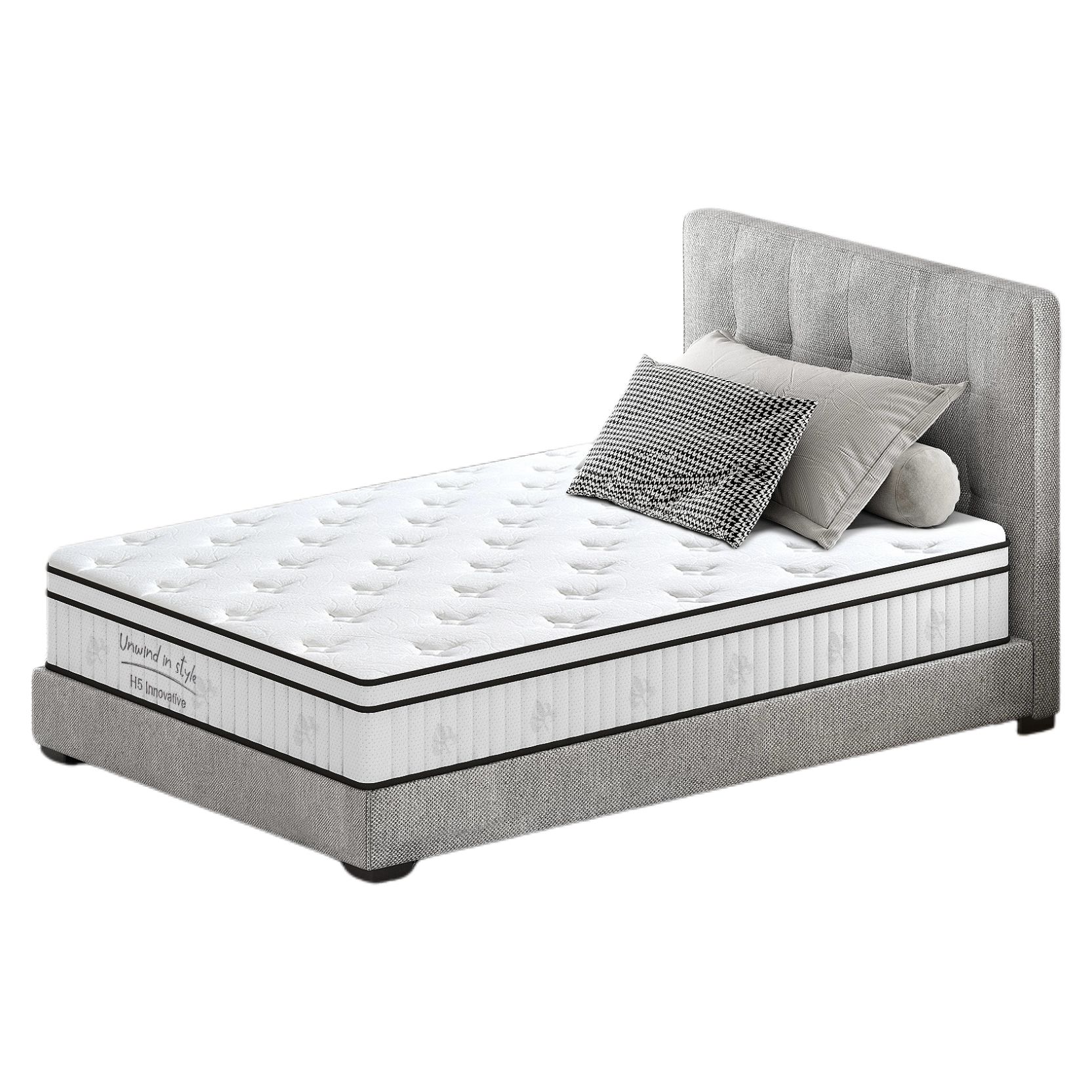 Hybrid Memory Foam Pocket Spring Mattress - 12"