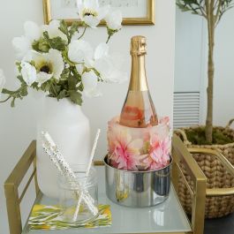 Refroidisseur De Bouteille En Glace Final Touch FTC14 - Pièce Maîtresse Décorative, Réutilisable - Pour événements, Mariages, Fêtes