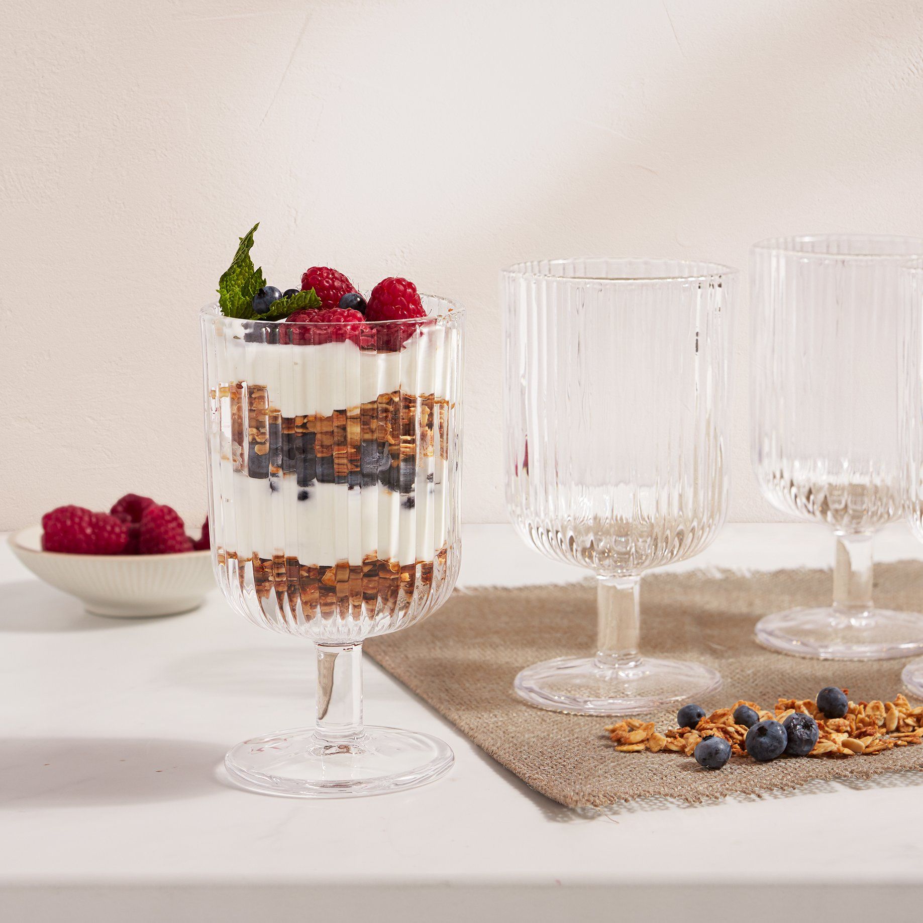 Safdie Ridge Goblets, Set of 4 - 310ml | Linen Chest