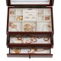 Mele and Co Brayden Finish Wooden Jewellery Box - Walnut