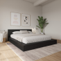 Kyle Low Platform Bed Set - Black Karisma