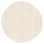 Tosca Contemporary Round Taupe Area Rug