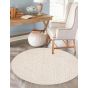 Tosca Contemporary Round Taupe Area Rug