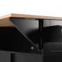 55.7" Drop-Leaf Kitchen Island with Power
