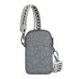 Travelon Boho Anti-Theft 2 Compartment Phone Crossbody - Gray Heather