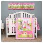 4-Piece Newborn Crib Bedding Set - Pink Giraffe