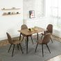 Maison Classique Set of 2 Modern Brown Dining Chairs