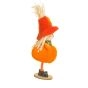 Orange Fabric Scarecrow Girl Doll with Pumpkin Dress, Pack of 10