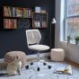 Chaise de bureau en tissu  - Beige