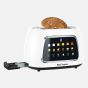 JS GOURMET Smart Digital 2-Slice Wide Slot Toaster - White
