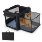 Portable Foldable Pet Carrying Bag with 2 Openings and Comfy Cushion