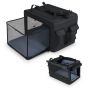 Portable Foldable Pet Carrying Bag with 2 Openings and Comfy Cushion