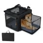 Portable Foldable Pet Carrying Bag with 2 Openings and Comfy Cushion