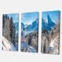 Toile « Winter in the Bavarian Alps » - 3 panneaux
