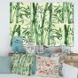 Bamboo Branches in The Forest I Canvas Wall Art - 3 Panels