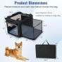 Portable Foldable Pet Carrying Bag with 2 Openings and Comfy Cushion