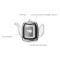 Salam Black Mat Finish Teapot - 4-cup by Degrenne Paris